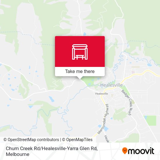 Chum Creek Rd / Healesville-Yarra Glen Rd map