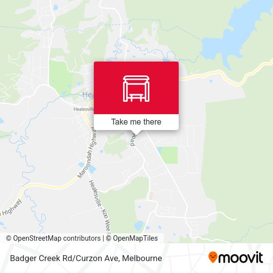 Badger Creek Rd/Curzon Ave map