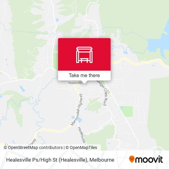 Healesville Ps / High St map