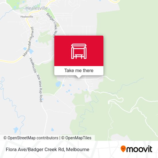 Flora Ave/Badger Creek Rd map