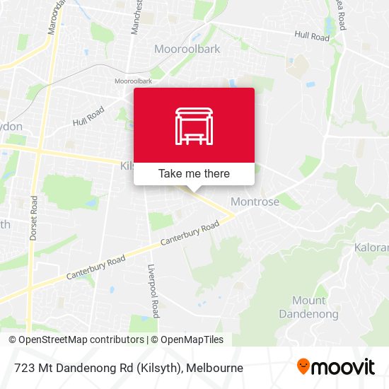 723 Mt Dandenong Rd (Kilsyth) map