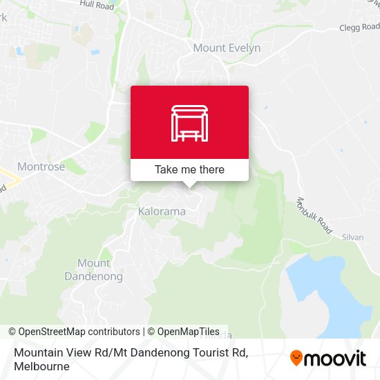 Mountain View Rd / Mt Dandenong Tourist Rd map