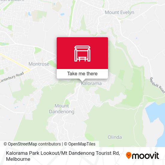 Kalorama Park Lookout / Mt Dandenong Tourist Rd map