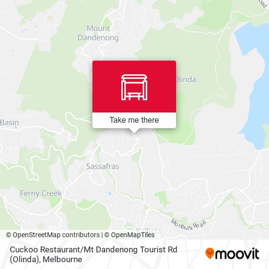 Cuckoo Restaurant / Mt Dandenong Tourist Rd (Olinda) map