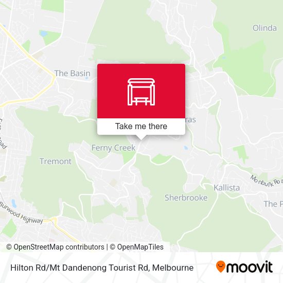 Hilton Rd / Mt Dandenong Tourist Rd map