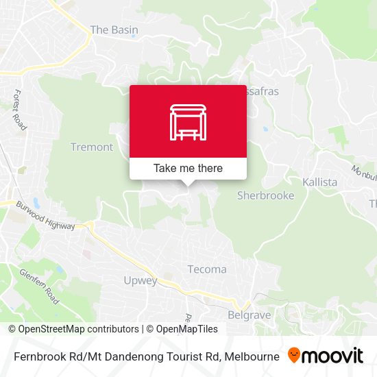 Fernbrook Rd / Mt Dandenong Tourist Rd map