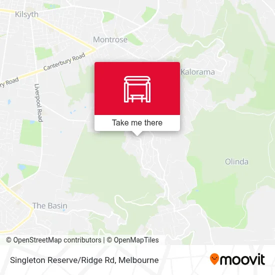 Mapa Singleton Reserve/Ridge Rd