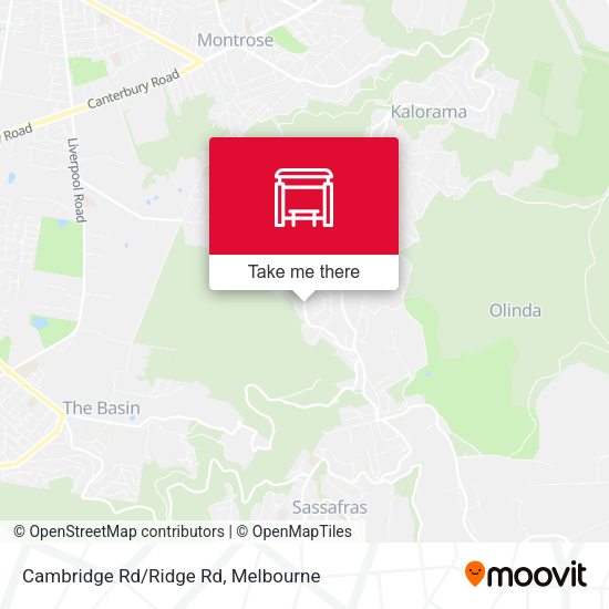 Cambridge Rd/Ridge Rd map