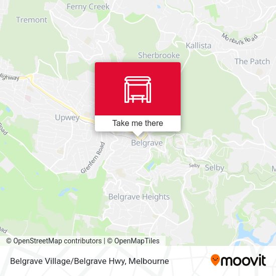 Belgrave Village/Belgrave Hwy map