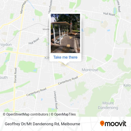 Geoffrey Dr/Mt Dandenong Rd map