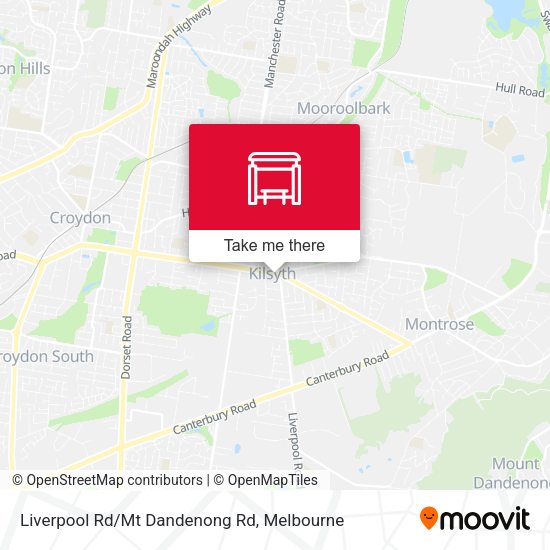 Liverpool Rd/Mt Dandenong Rd map