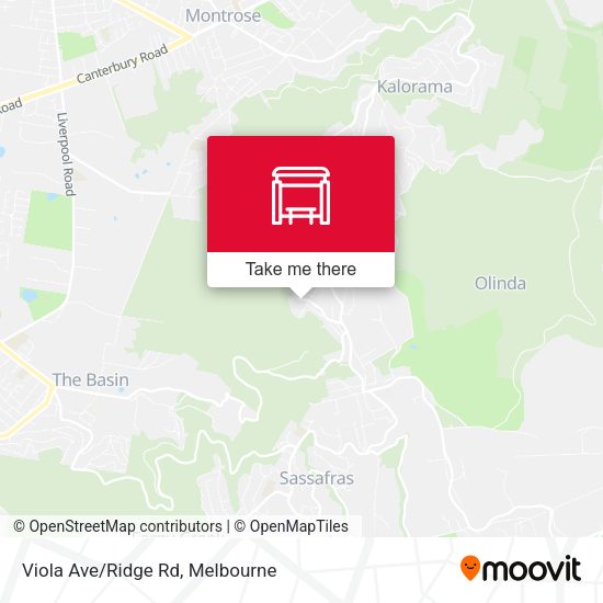 Viola Ave/Ridge Rd map