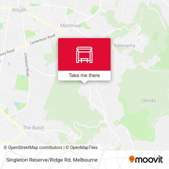 Singleton Reserve/Ridge Rd map