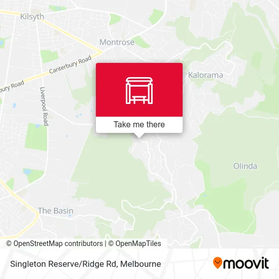 Mapa Singleton Reserve/Ridge Rd