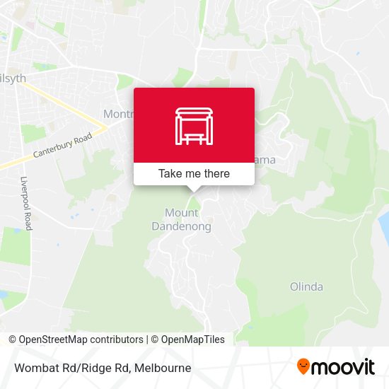 Wombat Rd/Ridge Rd map