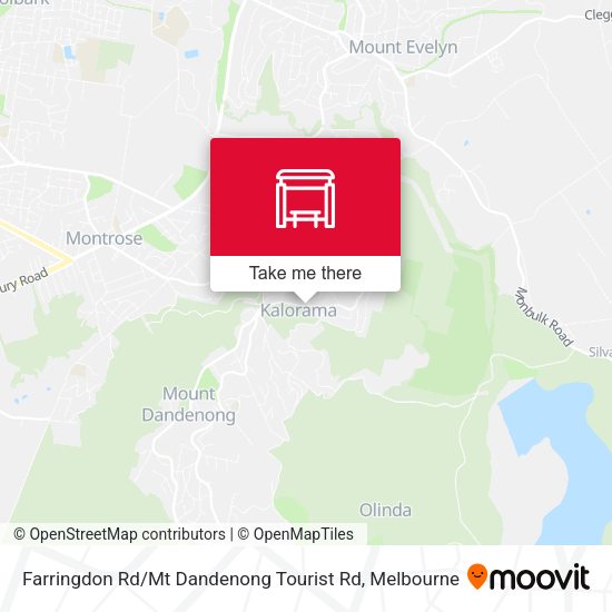 Farringdon Rd / Mt Dandenong Tourist Rd map