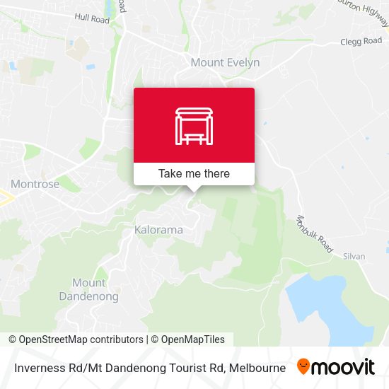 Inverness Rd / Mt Dandenong Tourist Rd map
