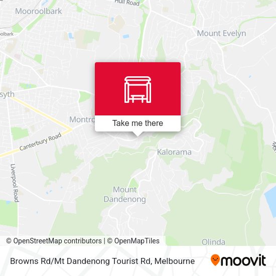 Browns Rd / Mt Dandenong Tourist Rd map