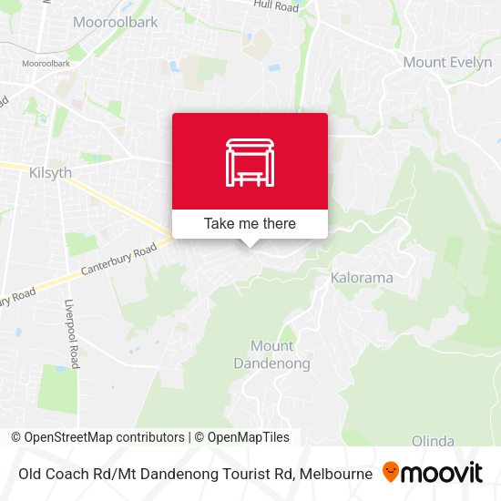 Old Coach Rd / Mt Dandenong Tourist Rd map