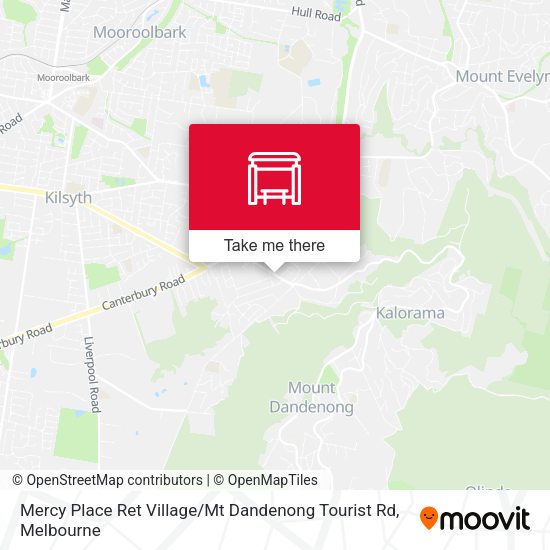 Mercy Place Ret Village / Mt Dandenong Tourist Rd map