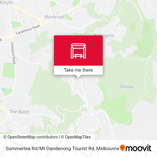 Summerlea Rd / Mt Dandenong Tourist Rd map