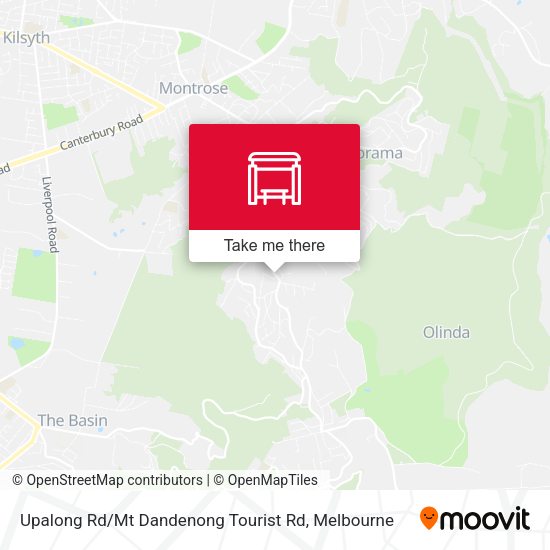 Upalong Rd / Mt Dandenong Tourist Rd map