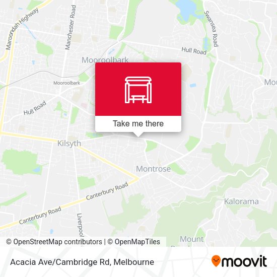 Acacia Ave/Cambridge Rd map