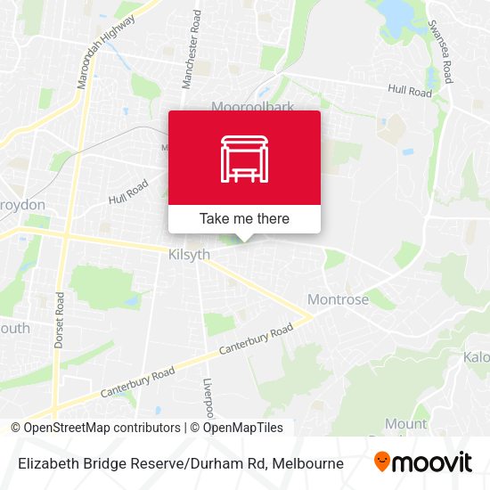 Elizabeth Bridge Reserve / Durham Rd map