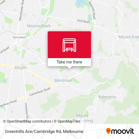 Greenhills Ave/Cambridge Rd map