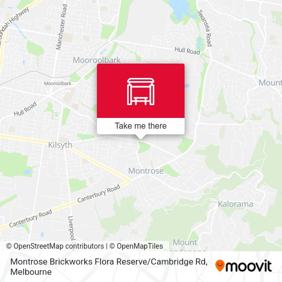 Montrose Brickworks Flora Reserve / Cambridge Rd map