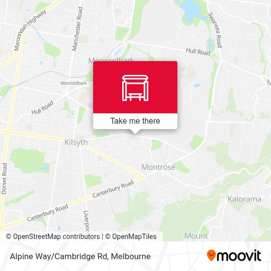 Mapa Alpine Way/Cambridge Rd