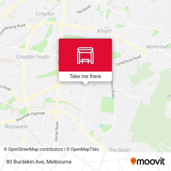 80 Burdekin Ave map