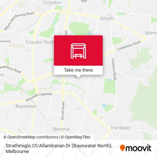 Strathmiglo Ct / Allambanan Dr (Bayswater North) map