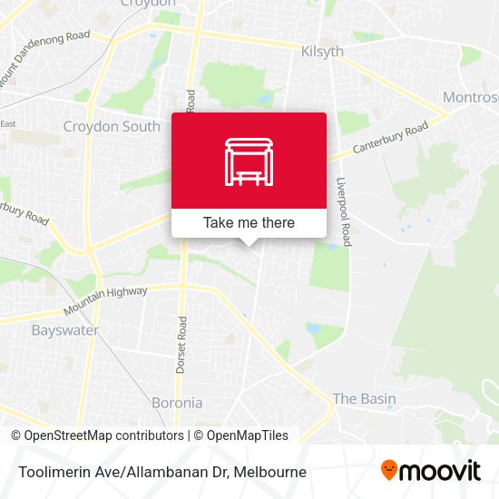 Toolimerin Ave/Allambanan Dr map