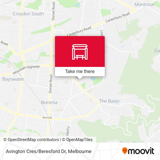 Avington Cres/Beresford Dr map