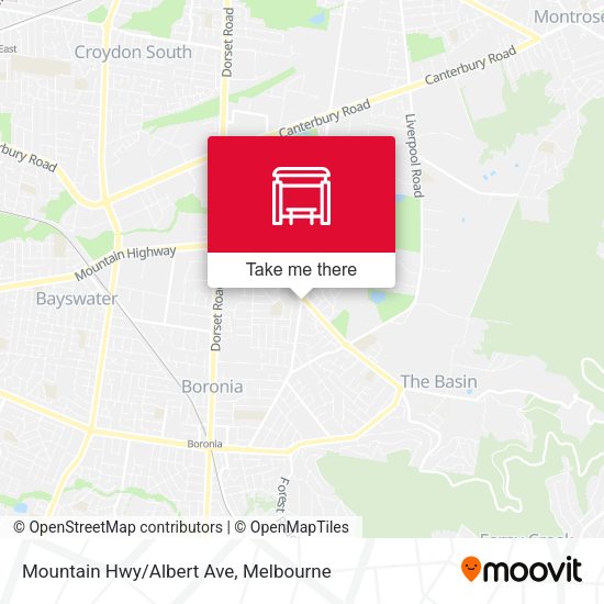 Mountain Hwy/Albert Ave map