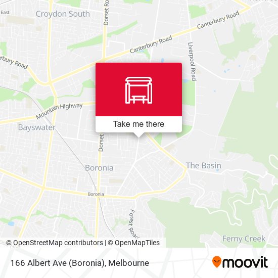 166 Albert Ave (Boronia) map