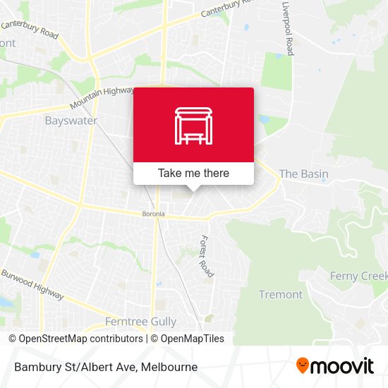 Bambury St/Albert Ave map