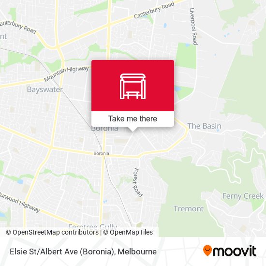 Elsie St/Albert Ave (Boronia) map
