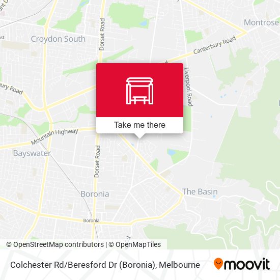 Colchester Rd / Beresford Dr (Boronia) map