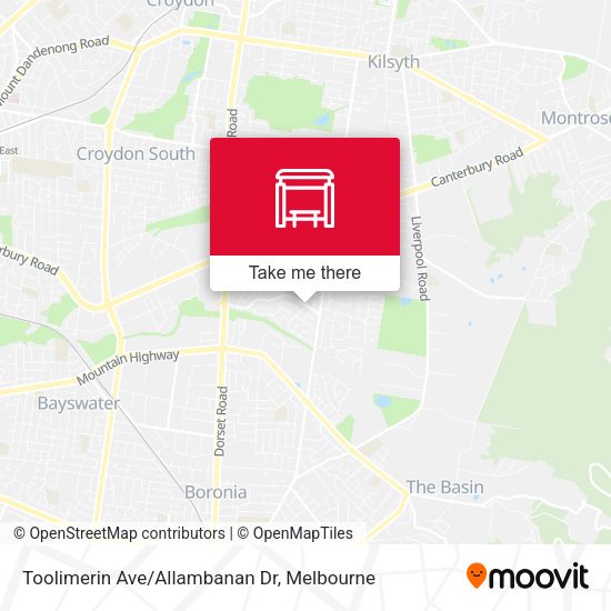 Toolimerin Ave/Allambanan Dr map