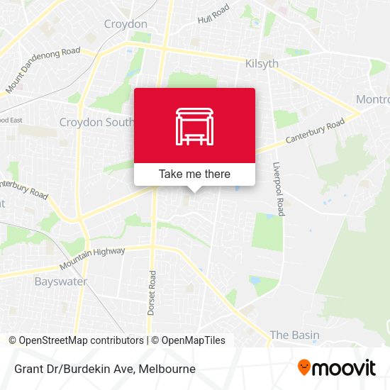 Grant Dr/Burdekin Ave map