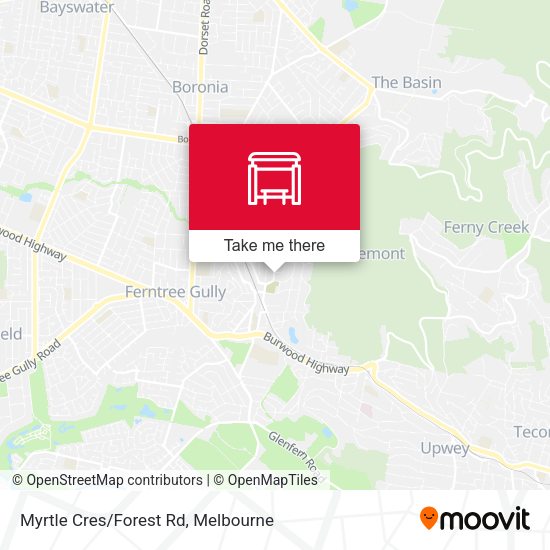 Myrtle Cres/Forest Rd map