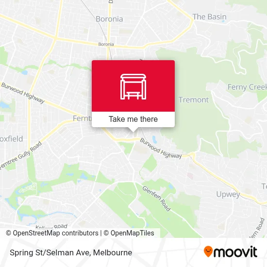 Mapa Spring St/Selman Ave