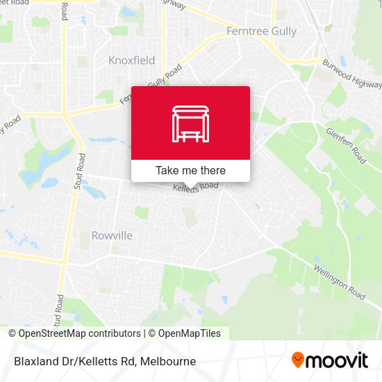 Blaxland Dr/Kelletts Rd map