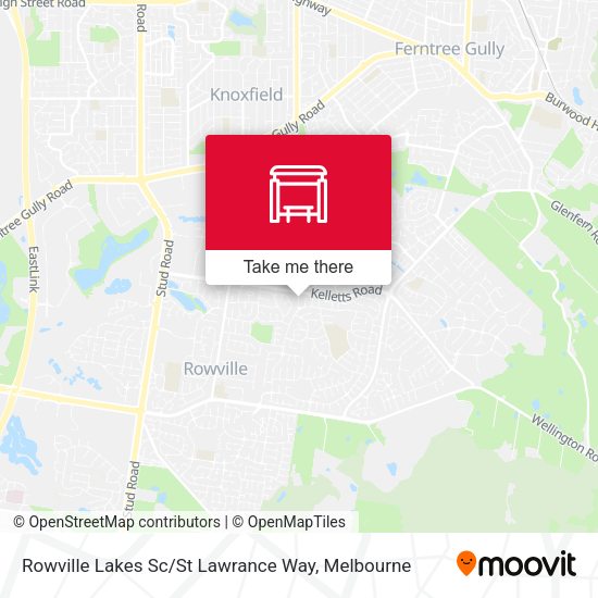 Rowville Lakes Sc / St Lawrance Way map