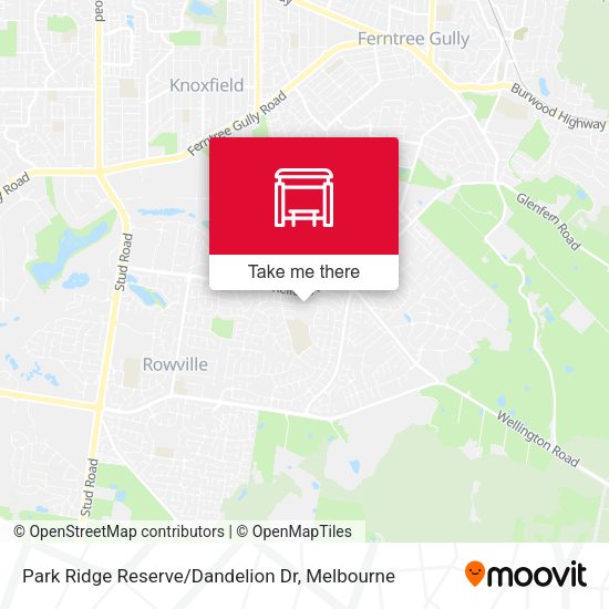 Park Ridge Reserve / Dandelion Dr map