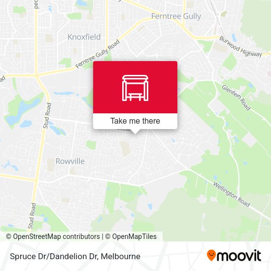 Spruce Dr/Dandelion Dr map