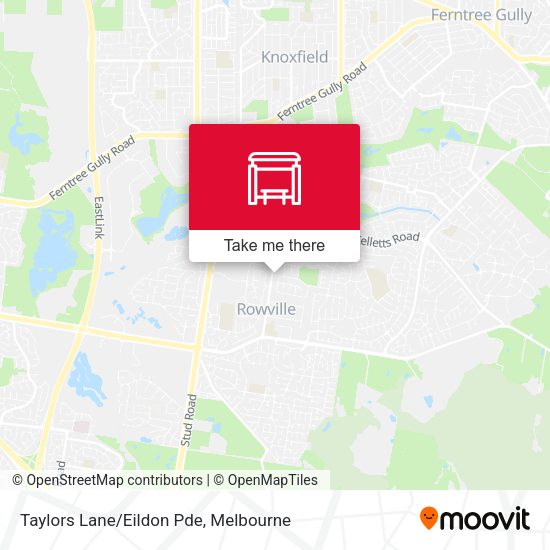 Taylors Lane/Eildon Pde map