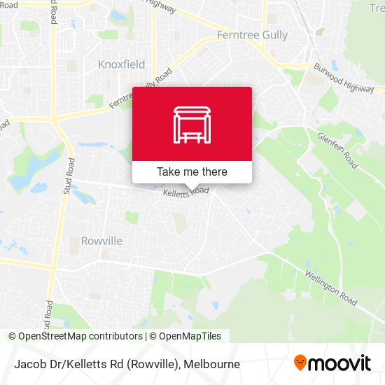 Mapa Jacob Dr / Kelletts Rd (Rowville)